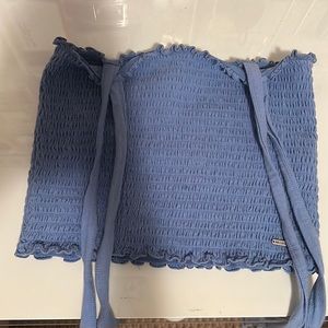 Hollister Blue Tube Top with Straps Size M